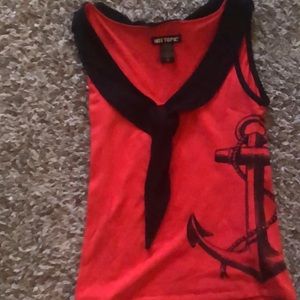 Hot Topic Nautical Retro Top